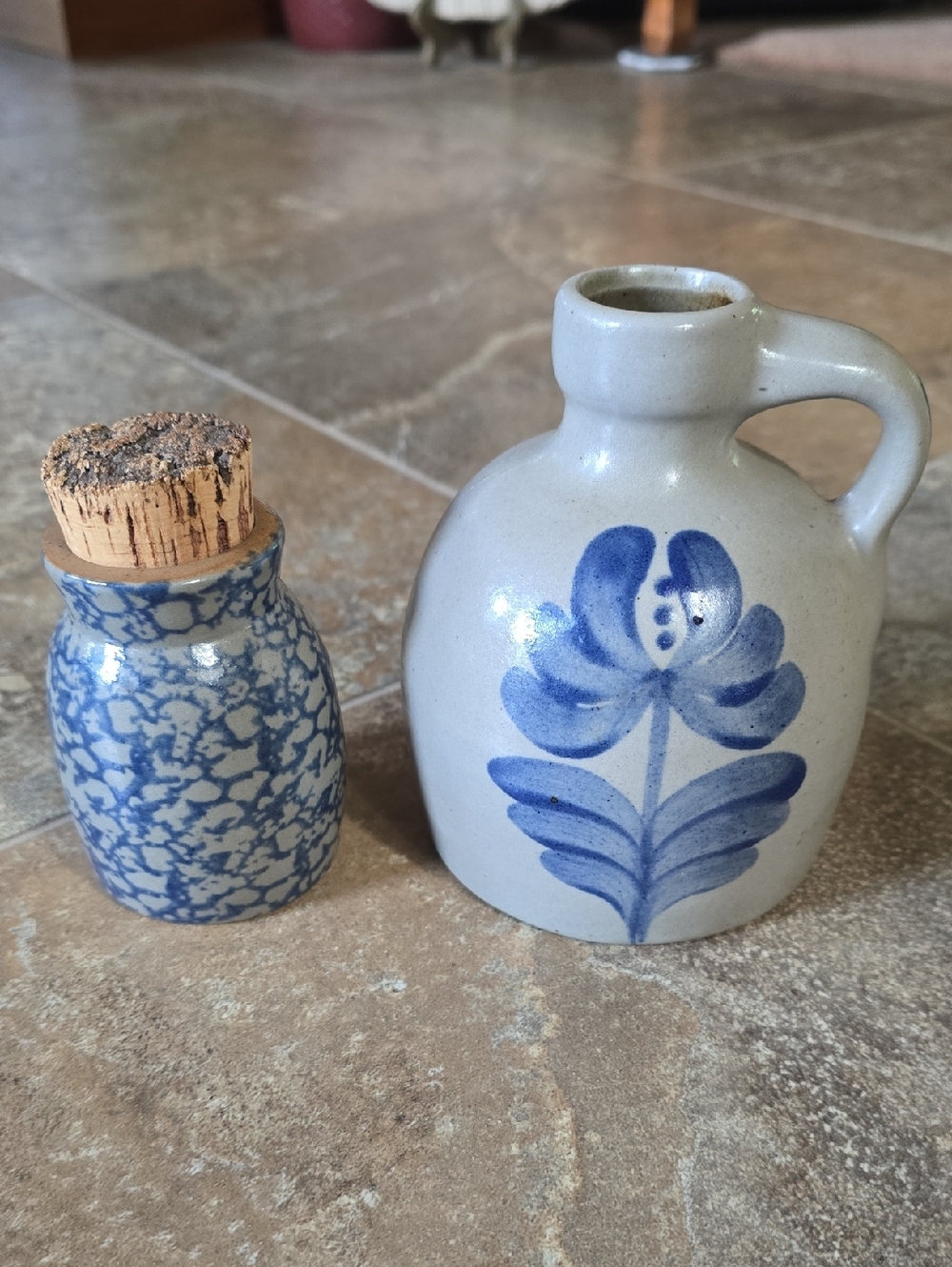 Beaumont Brothers Pottery Spice Jar & Jug. Decorative Home Art